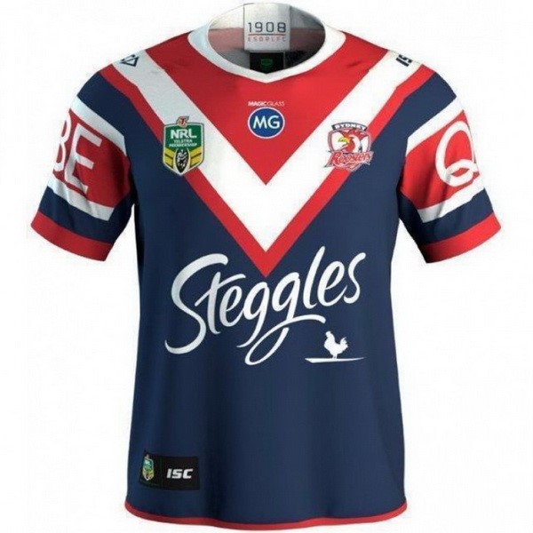 Maillot Rugby Sydney Roosters Domicile 2018 Bleu